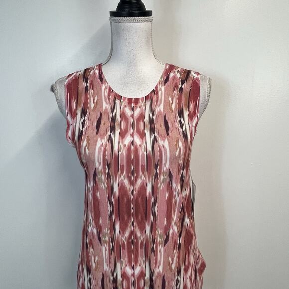 Liverpool Los Angeles Pink Mauve Rose Woven Tank Blouse Top Size Small - Picture 2 of 5